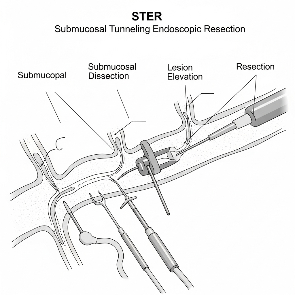 STER (Submucosal Tunneling Endoscopic Resection)